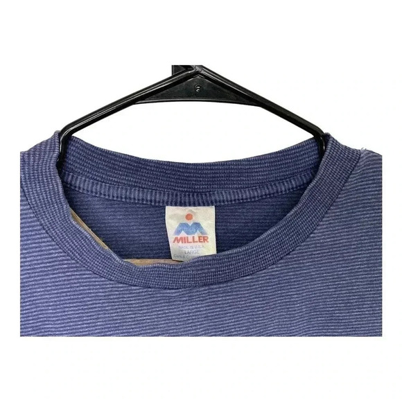 Vintage Single Stitch Buoy Yacht Club Maui HI Blue Shirt Size L Miller Tage USA - Picture 8 of 11